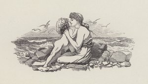 Illustration för The Water-Babies av Charles Kingsley (gravyr) av Edward Linley (after) Sambourne