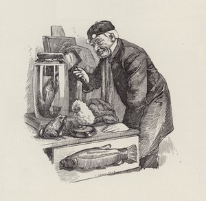 Illustration för The Water-Babies av Charles Kingsley (gravyr)