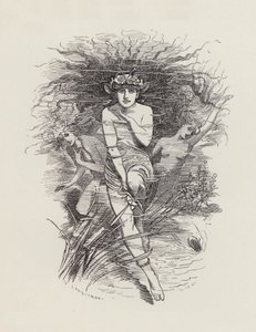 Illustration för The Water-Babies av Charles Kingsley (gravyr) av Edward Linley (after) Sambourne