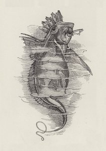 Illustration för The Water-Babies av Charles Kingsley (gravyr)