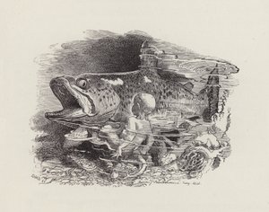 Illustration för The Water-Babies av Charles Kingsley (gravyr) av Edward Linley (after) Sambourne