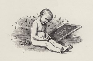 Illustration för The Water-Babies av Charles Kingsley (gravyr) av Edward Linley (after) Sambourne