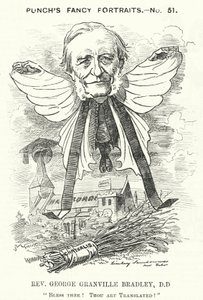 Punch-tecknad film: George Granville Bradley, engelsk gudomlig, lärd och dekanus i Westminster (gravyr) av Edward Linley (after) Sambourne