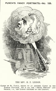 Punch tecknad: Henry Liddon, engelsk teolog (gravyr)
