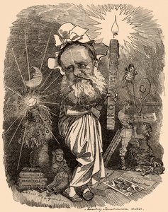 Tecknad film av Wilkie Collins (1824-1889) författare av Edward Linley Sambourne