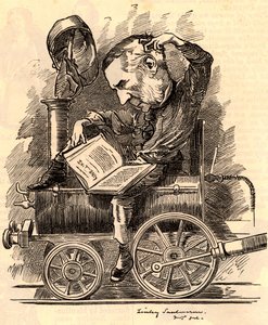 Edward William Watkin (1819-1901) av Edward Linley Sambourne