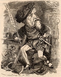 Harrison Ainsworth (1805-1882) av Edward Linley Sambourne