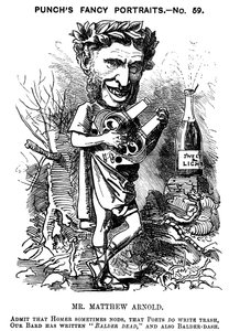 Matthew Arnold 1822-1888, brittisk poet, kritiker och pedagog, 1881 av Edward Linley Sambourne