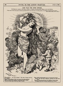 Vår vädjan om öppna ytor. Punch, juni 1883, 1883. av Edward Linley Sambourne