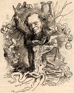 Porträtt av James Payn av Edward Linley Sambourne