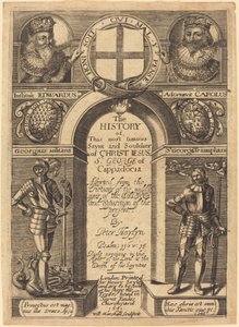 Frontispice till Peter Heylyns "The History of St. George of Cappadocia" av Edward Marshall