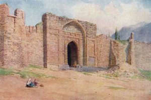 Porten till den yttre muren, Hari Parbat Fort, Srinagar