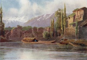 Våröversvämningar i Kutical-kanalen, Srinagar