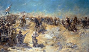 Anklagelsen mot de 21:a lanserarna vid slaget vid Omdurman den 2 september 1898, 1899