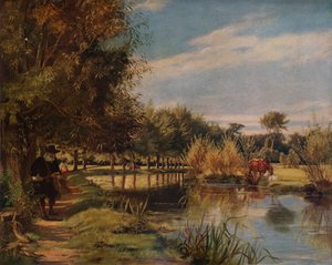 Izaak Walton mete: A Summers day on the banks of the Colne, 1938 av Edward Matthew Ward