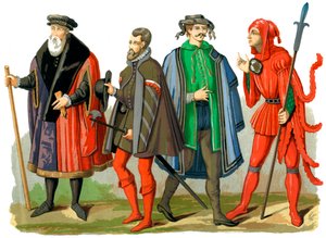 Tyska dräkter, 1400-1500-talet 1849.