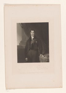 Porträtt av George Hamilton-Gordon The Earl of Aberdeen KJ / utrikesminister för utrikesfrågor (titel på objekt)