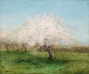 Äppelträd på en äng 1890 (olja på duk) av Edward Mitchell Bannister