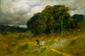 Storm i antågande av Edward Mitchell Bannister