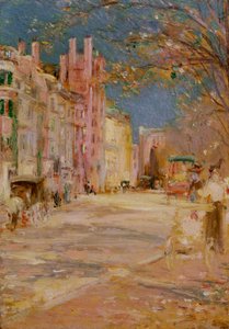 Gatuscen i Boston (Boston Common) av Edward Mitchell Bannister