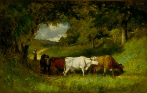 Att driva hem korna av Edward Mitchell Bannister