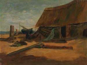 Fiskebodar av Edward Mitchell Bannister