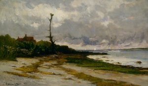 Landskap nära Newport, R. I., ca. 1877-1878. av Edward Mitchell Bannister