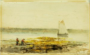 Morgon på stranden av Edward Mitchell Bannister