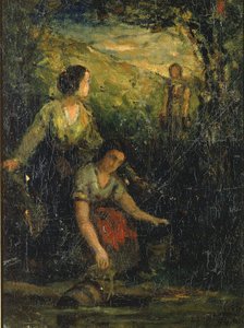 The Drinking Pool (tre kvinnor vid vatten) av Edward Mitchell Bannister