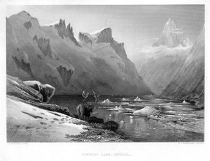 Isbergssjö, Isterdal, Norge, mitten av slutet av 1800-talet.