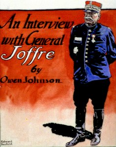 General Joffre (1852-1931), fransk militärbefälhavare. Edward Penfield (1866-1925) amerikansk konstnär och illustratör. Omslag till tidningen "Collier
