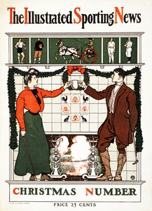 The Illustrated Sporting News, Christmas Number, 1900 (färglitografi) av Edward Penfield