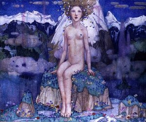 Love in the Alps, c.1920 (tempera på duk)