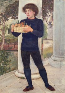 En korg med apelsiner av Edward Robert Hughes
