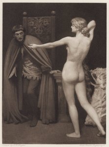 Il Pecorone: Dag XVIII, roman II, Grevinnan Matilda (litho) av Edward Robert Hughes