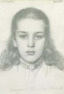 Margaret Ellinor Morse, 2nd January 1882 av Edward Robert Hughes