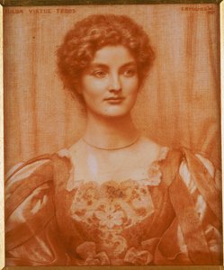 Porträtt av Hilda Virtue Tebbs, 1897 av Edward Robert Hughes