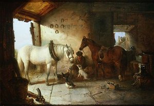 In the Forge (olja på duk)