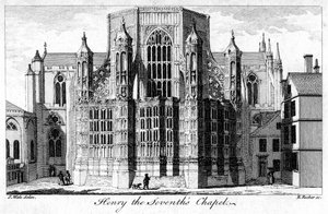 Henry VII Chapel, Westminster Abbey, London, 1700-talet.