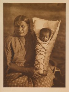 En comanchemamma av Edward S. Curtis