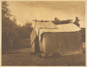 A Mat House - Skokomish av Edward S. Curtis