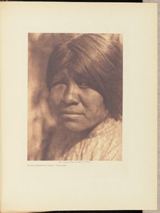 En ung kvinna från Campo - Diegueño av Edward S. Curtis