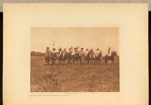 Dansparad för Chiefs in the Sun - Cheyenne av Edward S. Curtis