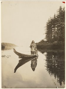 [Länge trotsar mitt stadiga fartyg våg och tidvatten] av Edward S. Curtis