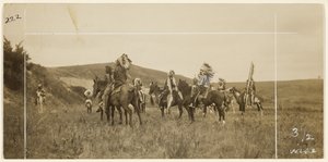 Män till häst av Edward S. Curtis