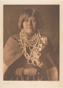 Portfölj XVII, plansch 613: En zuñi-flicka av Edward S. Curtis