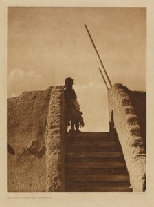 Kiva-trappan - San Ildefonso av Edward S. Curtis