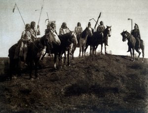 Amerikanska indianer: Apsaroke-krigare till häst av Edward Sheriff Curtis
