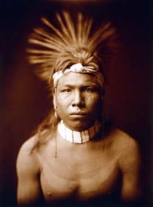 Svart hår, indisk, ca. 1905, foto Edward S. Curtis av Edward Sheriff Curtis