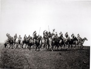 Brule krigsfest av Edward Sheriff Curtis